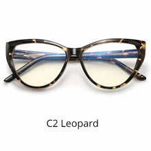 Load image into Gallery viewer, Ralferty Quality TR90 Glasses Frame Female Prescription Glasses Transparent Red Blue Light Glasses With Spring NO Grade Glasses