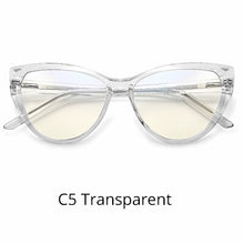 Load image into Gallery viewer, Ralferty Quality TR90 Glasses Frame Female Prescription Glasses Transparent Red Blue Light Glasses With Spring NO Grade Glasses