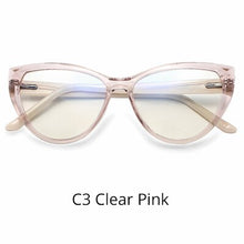 Load image into Gallery viewer, Ralferty Quality TR90 Glasses Frame Female Prescription Glasses Transparent Red Blue Light Glasses With Spring NO Grade Glasses