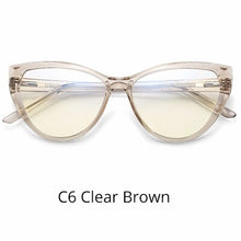 Load image into Gallery viewer, Ralferty Quality TR90 Glasses Frame Female Prescription Glasses Transparent Red Blue Light Glasses With Spring NO Grade Glasses