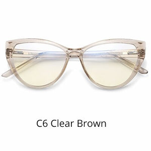 Ralferty Quality TR90 Glasses Frame Female Prescription Glasses Transparent Red Blue Light Glasses With Spring NO Grade Glasses