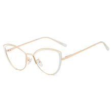 Load image into Gallery viewer, Ralferty Retro Glasses Women Anti Blue Light Decorative Cat Eye Female glasses Frame For Prescription Optic Myopia oculos F95721