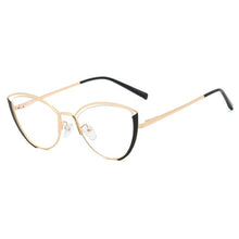 Load image into Gallery viewer, Ralferty Retro Glasses Women Anti Blue Light Decorative Cat Eye Female glasses Frame For Prescription Optic Myopia oculos F95721