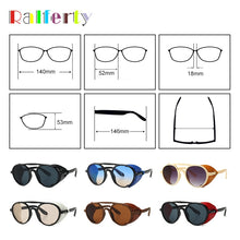Load image into Gallery viewer, Ralferty Retro Punk Sunglasses Men Women Gothic Rave Festival Steampunk Goggles Vintage Mens Sunglases Men&#39;s Shades C588