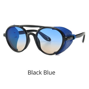 Ralferty Retro Punk Sunglasses Men Women Gothic Rave Festival Steampunk Goggles Vintage Mens Sunglases Men's Shades C588