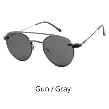 Load image into Gallery viewer, Ralferty Retro Round Sunglasses Women Polarized Magnet Clip On Sun Glasses For Women Female Prescription Oculos Black D062