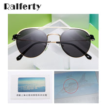 Load image into Gallery viewer, Ralferty Retro Round Sunglasses Women Polarized Magnet Clip On Sun Glasses For Women Female Prescription Oculos Black D062