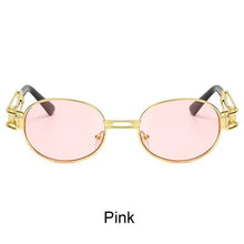 Load image into Gallery viewer, Ralferty Retro Small Round Sunglasses Men Male Vintage Steampunk Sunglass Women Hip Hop Gold Glasses Eyewear UV400 lunette