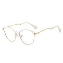 Load image into Gallery viewer, Ralferty Retro Transparent Glasses Women  Cat Eye Glasses Frame Crystal Female Eyeglass Frames 0 Diopter Anti Blue F95612