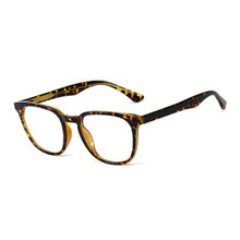 Load image into Gallery viewer, Ralferty Retro Transparent Glasses Women&#39;s Square TR90 0 Diopter Prescription Myopia Optic Frames Anti Blue Light Glasses F93391