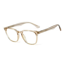 Load image into Gallery viewer, Ralferty Retro Transparent Glasses Women&#39;s Square TR90 0 Diopter Prescription Myopia Optic Frames Anti Blue Light Glasses F93391