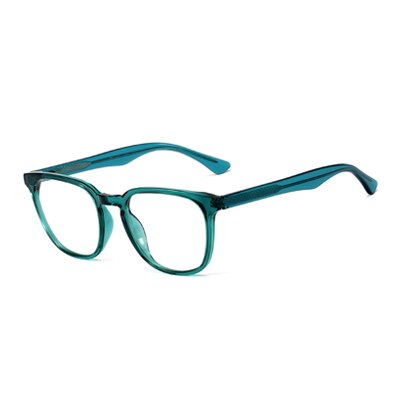 Ralferty Retro Transparent Glasses Women's Square TR90 0 Diopter Prescription Myopia Optic Frames Anti Blue Light Glasses