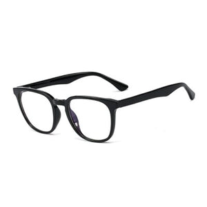 Ralferty Retro Transparent Glasses Women's Square TR90 0 Diopter Prescription Myopia Optic Frames Anti Blue Light Glasses F93391