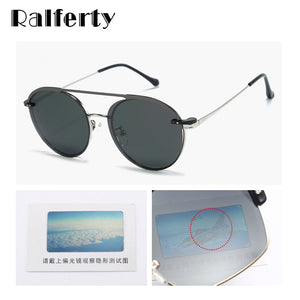 Ralferty Round Sunglasses Women 2023 Polarized Clip On Glasses Magnet Optic Myopia Prescription Sunglass oculos de grau D061