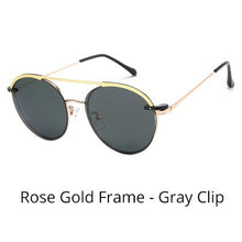 Load image into Gallery viewer, Ralferty Round Sunglasses Women 2023 Polarized Clip On Glasses Magnet Optic Myopia Prescription Sunglass oculos de grau D061