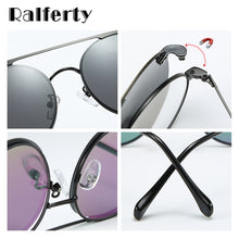 Load image into Gallery viewer, Ralferty Round Sunglasses Women 2023 Polarized Clip On Glasses Magnet Optic Myopia Prescription Sunglass oculos de grau D061