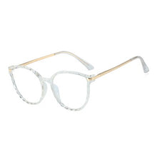 Load image into Gallery viewer, Ralferty TR90 Women&#39;s Transparent Glasses Retro Cat Eye Frames Anti Blue Light 0 Diopter Myopia Optic Frame Eyeglasses F95295
