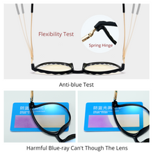 Load image into Gallery viewer, Ralferty TR90 Women&#39;s Transparent Glasses Retro Cat Eye Frames Anti Blue Light 0 Diopter Myopia Optic Frame Eyeglasses F95295