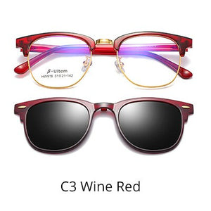 Ralferty Ultra-light Ultem Magnetic Sunglasses Sun Shade Car Polarized Clip On Sun Glasses 2 In 1 Prescription Sunglasses Z918
