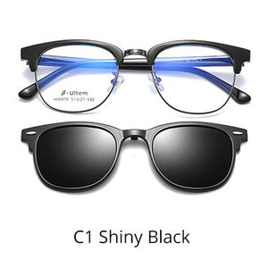 Ralferty Ultra-light Ultem Magnetic Sunglasses Sun Shade Car Polarized Clip On Sun Glasses 2 In 1 Prescription Sunglasses Z918