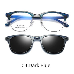 Ralferty Ultra-light Ultem Magnetic Sunglasses Sun Shade Car Polarized Clip On Sun Glasses 2 In 1 Prescription Sunglasses Z918