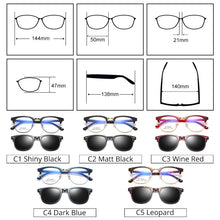 Load image into Gallery viewer, Ralferty Ultra-light Ultem Magnetic Sunglasses Sun Shade Car Polarized Clip On Sun Glasses 2 In 1 Prescription Sunglasses Z918