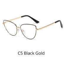 Carica l'immagine nel visualizzatore di Gallery, Ralferty Vintage Eyeglasses Women'S Frame Cat Eye Glasses Female Grade Glasses No Diopter Spectacle Frames For Myopia