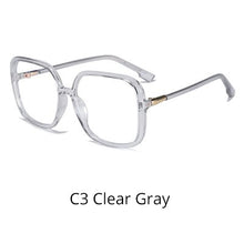 Load image into Gallery viewer, Ralferty Women&#39;s Eye Glasses Frame Oversized Big Square Female Clear Transparent Glasses Optical Lens Frames No Diopter D8831