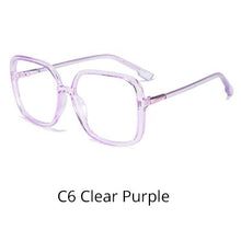 Load image into Gallery viewer, Ralferty Women&#39;s Eye Glasses Frame Oversized Big Square Female Clear Transparent Glasses Optical Lens Frames No Diopter D8831