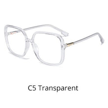 Load image into Gallery viewer, Ralferty Women&#39;s Eye Glasses Frame Oversized Big Square Female Clear Transparent Glasses Optical Lens Frames No Diopter D8831