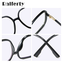 Load image into Gallery viewer, Ralferty Women&#39;s Eye Glasses Frame Oversized Big Square Female Clear Transparent Glasses Optical Lens Frames No Diopter D8831