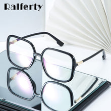 Load image into Gallery viewer, Ralferty Women&#39;s Eye Glasses Frame Oversized Big Square Female Clear Transparent Glasses Optical Lens Frames No Diopter D8831