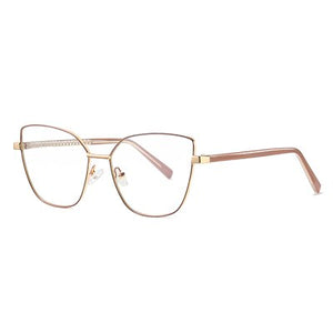 Ralferty Women's Glasses Anti Blue Computer Glasses Retro Cat Eye Frame For Myopia Prescription Glasses Eyeglasses oculos