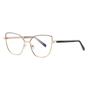 Ralferty Women's Glasses Anti Blue Computer Glasses Retro Cat Eye Frame For Myopia Prescription Glasses Eyeglasses oculos