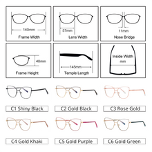 Load image into Gallery viewer, Ralferty Women&#39;s Glasses Anti Blue Computer Glasses Retro Cat Eye Frame For Myopia Prescription Glasses Eyeglasses oculos