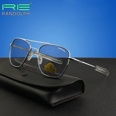 Randolph RE Photochromic Sunglasses Men Brand Designer Vintage American Army Military Sun Glasses Aviation Gafas De Sol Hombre