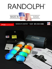 Load image into Gallery viewer, Randolph RE Sunglasses Men Woman Brand Designer American Army Military Sun Glasses Aviation AGX Tempered Gafas De Sol Hombre