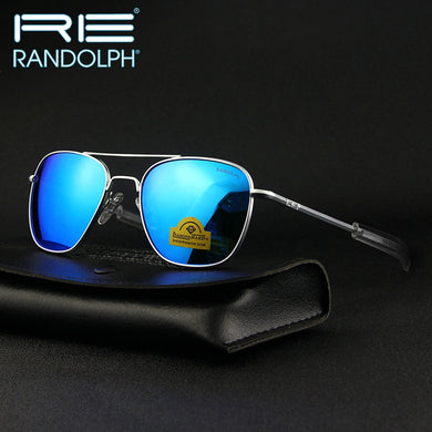 Randolph RE Sunglasses Men Woman Brand Designer American Army Military Sun Glasses Aviation AGX Tempered Gafas De Sol Hombre