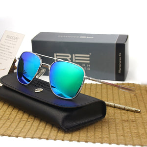 Randolph RE Sunglasses Men Woman Brand Designer American Army Military Sun Glasses Aviation AGX Tempered Gafas De Sol Hombre