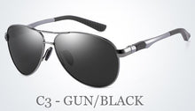 Load image into Gallery viewer, Ray Beim Brand Classic Oversized Spring Leg Alloy Men Sunglasses Polarized Brand Designer Pilot Sun Glasses Driving UV400 Oculos