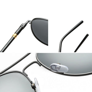 Ray Beim Brand Quality Spring Leg Alloy Men Sunglasses Polarized Lens Brand Design Pilot Male Sun Glasses Driving Eyewear