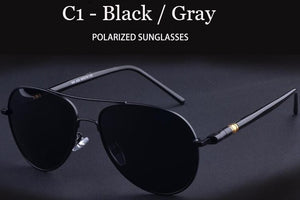 Ray Beim Brand Quality Spring Leg Alloy Men Sunglasses Polarized Lens Brand Design Pilot Male Sun Glasses Driving Eyewear