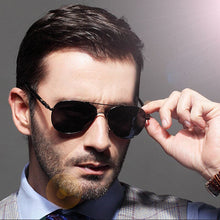 Load image into Gallery viewer, Ray Beim Brand Quality Spring Leg Alloy Men Sunglasses Polarized Lens Brand Design Pilot Male Sun Glasses Driving Eyewear