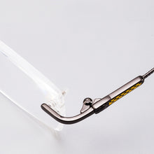 Load image into Gallery viewer, Reading Glasses Man Natural Crystal Stone Glass Lens Hyperopia Woman  Rimless Presbyopia Eyeglasses +1.0 4.5 +5.0 5.5 +6.0