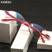 Load image into Gallery viewer, Reading GlassesRimless Eyeglasses Frame Men Ultralight  Anti Blue Radiation Computer Presbyopia Readers Spectacleso Reader Glass