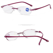 Load image into Gallery viewer, Reading GlassesRimless Eyeglasses Frame Men Ultralight  Anti Blue Radiation Computer Presbyopia Readers Spectacleso Reader Glass