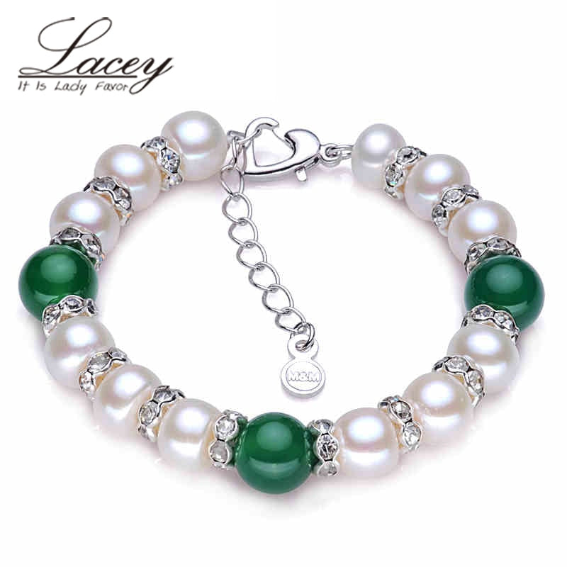 Real Natural Pearl Bracelet 925 sterling silver,Wedding Pearl Bracelet birthd gift for friend mother button shape