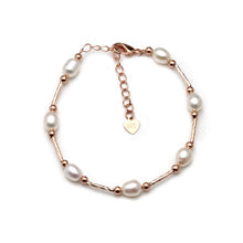 Carica l'immagine nel visualizzatore di Gallery, Real pearl bracelet for women,fashion trendy gift adjustable bracelet femme