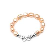 Load image into Gallery viewer, Real natural pearl bracelet for women,anniversary gift beautiful baroque pearl bracelet