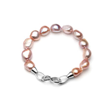 Load image into Gallery viewer, Real natural pearl bracelet for women,anniversary gift beautiful baroque pearl bracelet